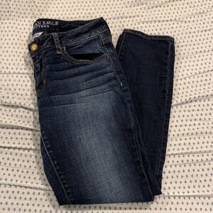 American Eagle Outfitters Women's Deep Indigo Skinny Jeans
